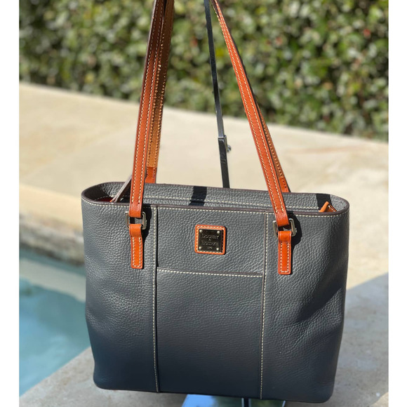 Dooney & Bourke Pebble Grain Small Lexington Shopper Midnight Blue - Picture 1 of 7
